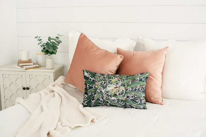 Durango Agave Lumbar Linen Pillow, College Student Gift, Mother's Day Gift, Christmas Gift