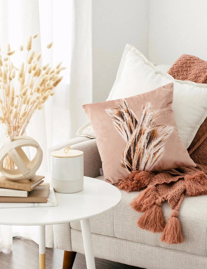 Blush Velvet Wheat Pillow, College Student Gift,Mother's Day Gift, Christmas Gift