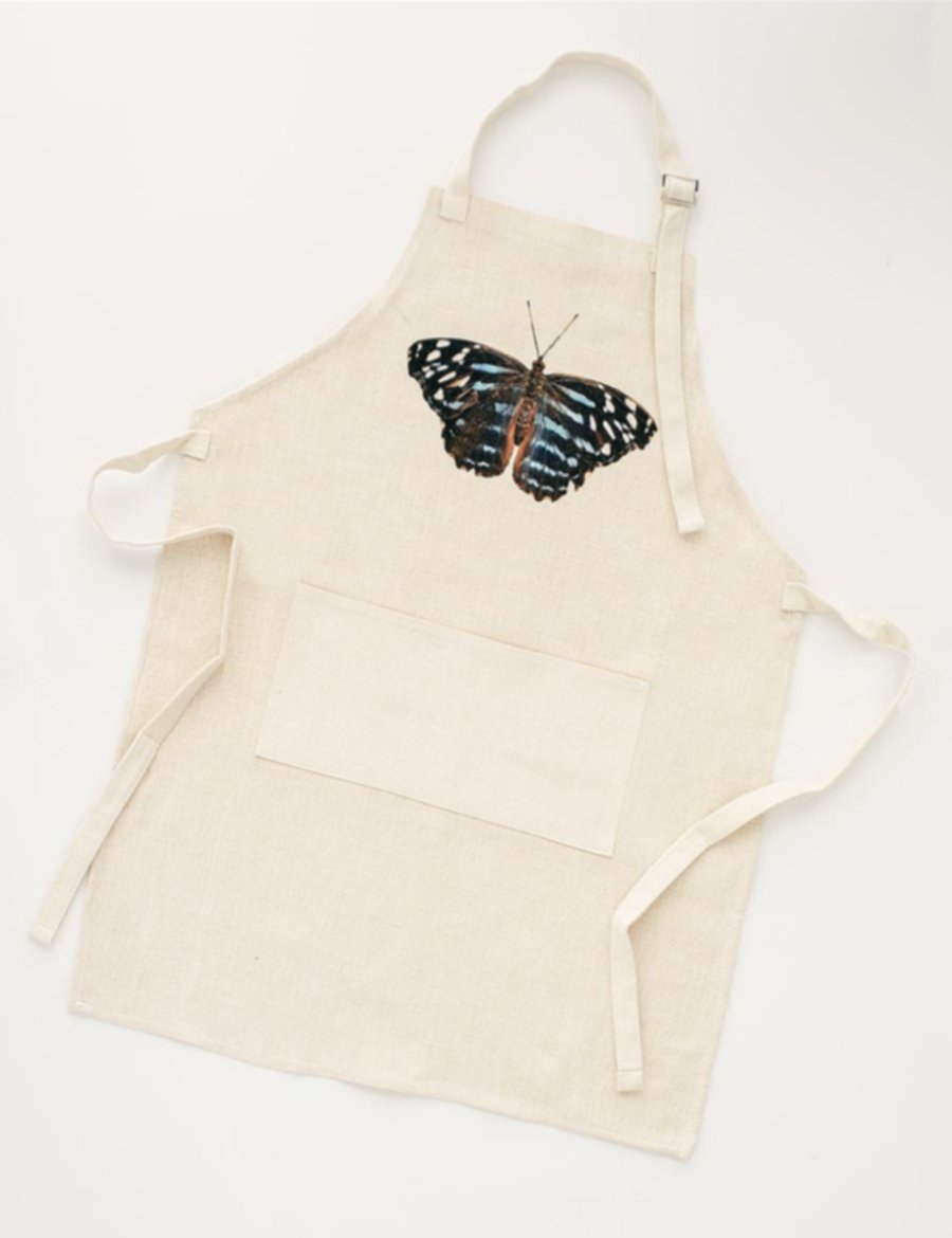 Blue Butterfly Apron, College Student Gift, Mother's Day Gift,Christmas Gift