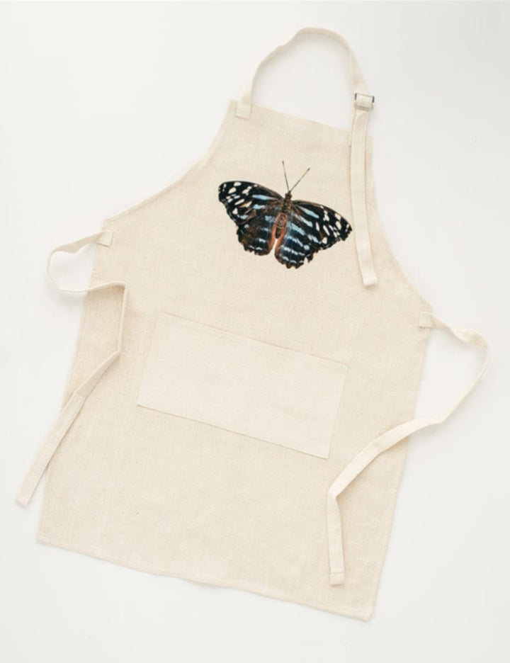 Blue Butterfly Apron, College Student Gift, Mother's Day Gift,Christmas Gift