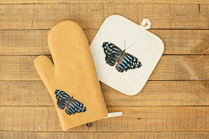 Blue Butterfly Pot Holder, College Student Gift, Mother's Day Gift, Christmas Gift