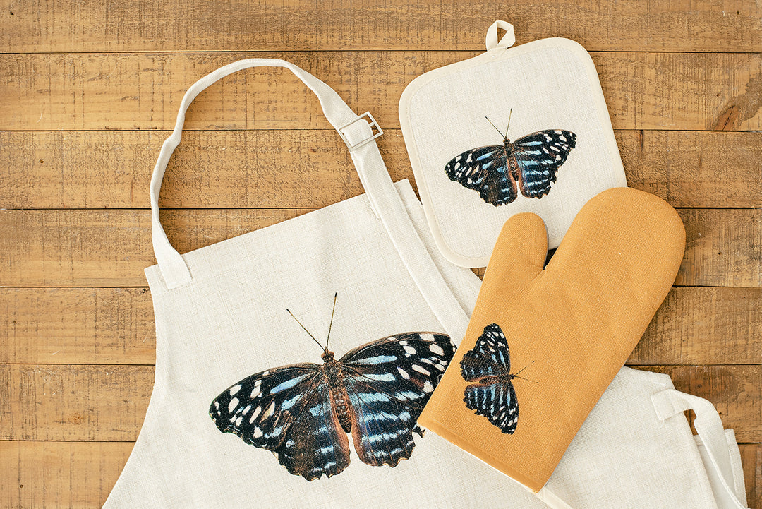 Blue Butterfly Pot Holder, College Student Gift, Mother's Day Gift, Christmas Gift