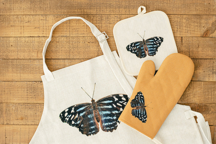 Blue Butterfly Pot Holder, College Student Gift, Mother's Day Gift, Christmas Gift