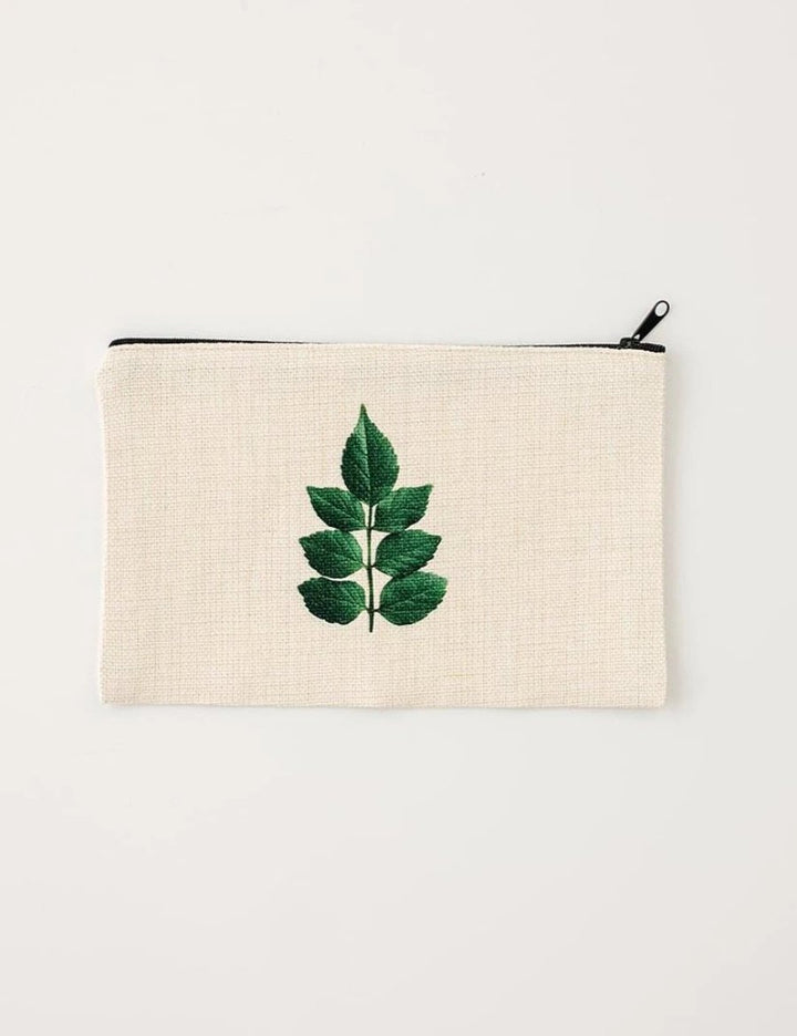 Honeysuckle Leaf Cosmetic Pouch, College Student Gift,Mother's Day Gift, Christmas Gift