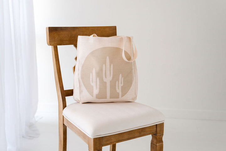 Sage Saguaro Tote Bag, College Student Gift, Mother's Day Gift, Christmas Gift