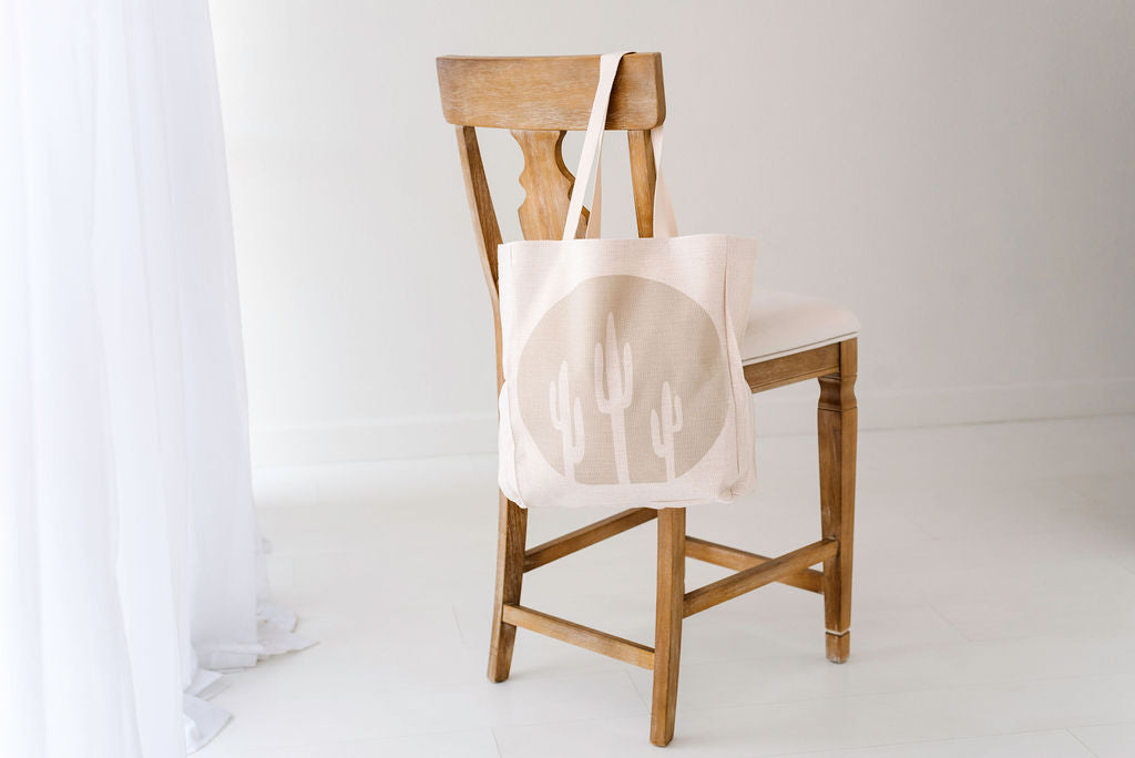 Sage Saguaro Tote Bag, College Student Gift, Mother's Day Gift, Christmas Gift