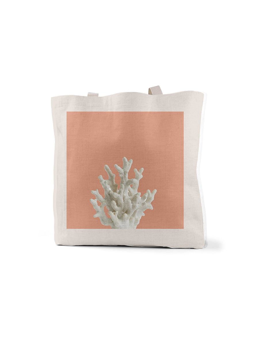 Coral Tote, College Student Gift, Mother's Day Gift, Easter Gift