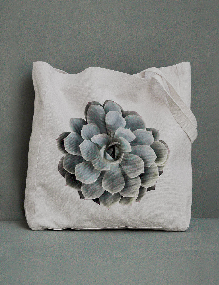 succulent tote bag Topsy Turvy Canvas Tote Bag