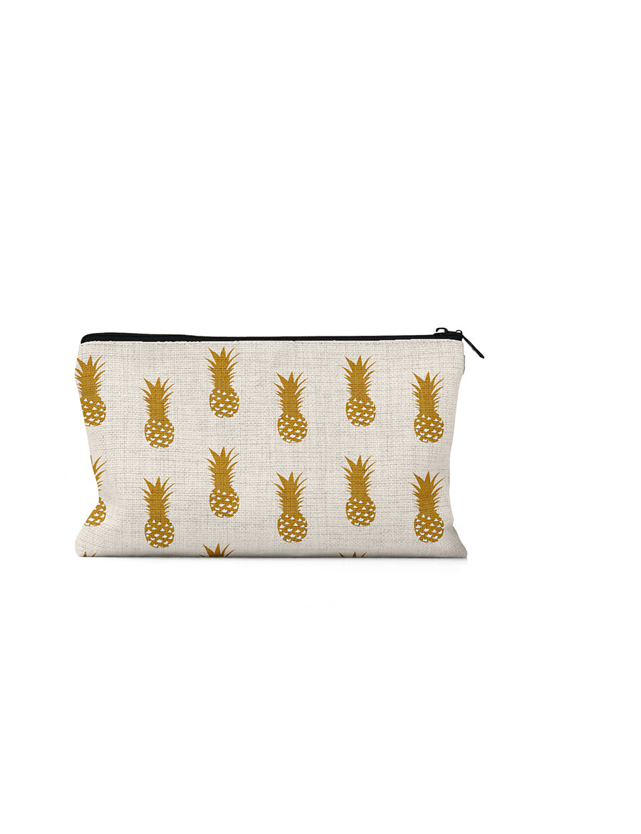 Yellow Pineapple Pouch, College Student Gift, Mother's Day Gift,Christmas Gift