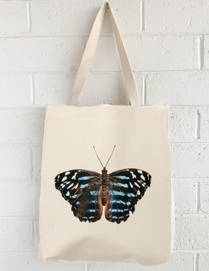 Blue Butterfly Tote, College Student Gift, Mother's Day Gift, Easter Gift