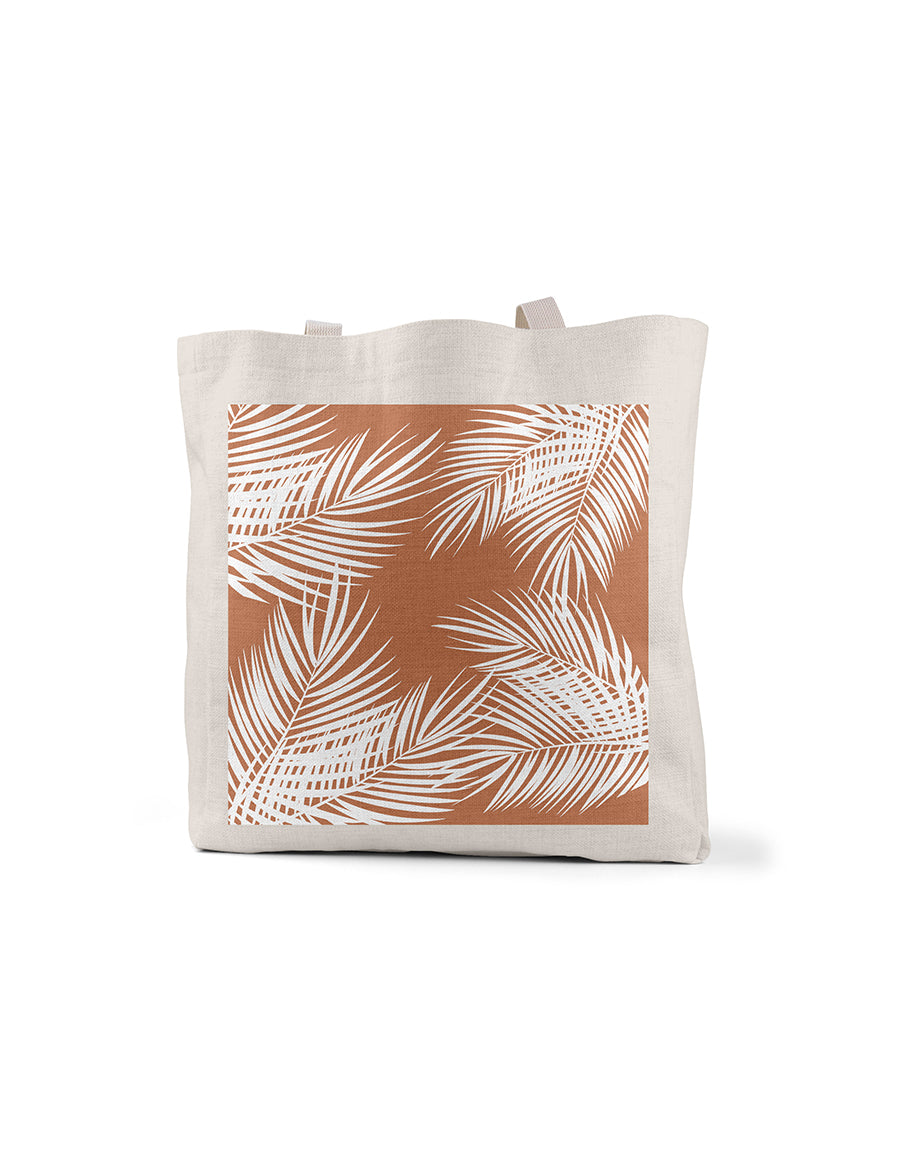Palm Coral Tote Bag, College Student Gift, Mother's Day Gift, Easter Gift
