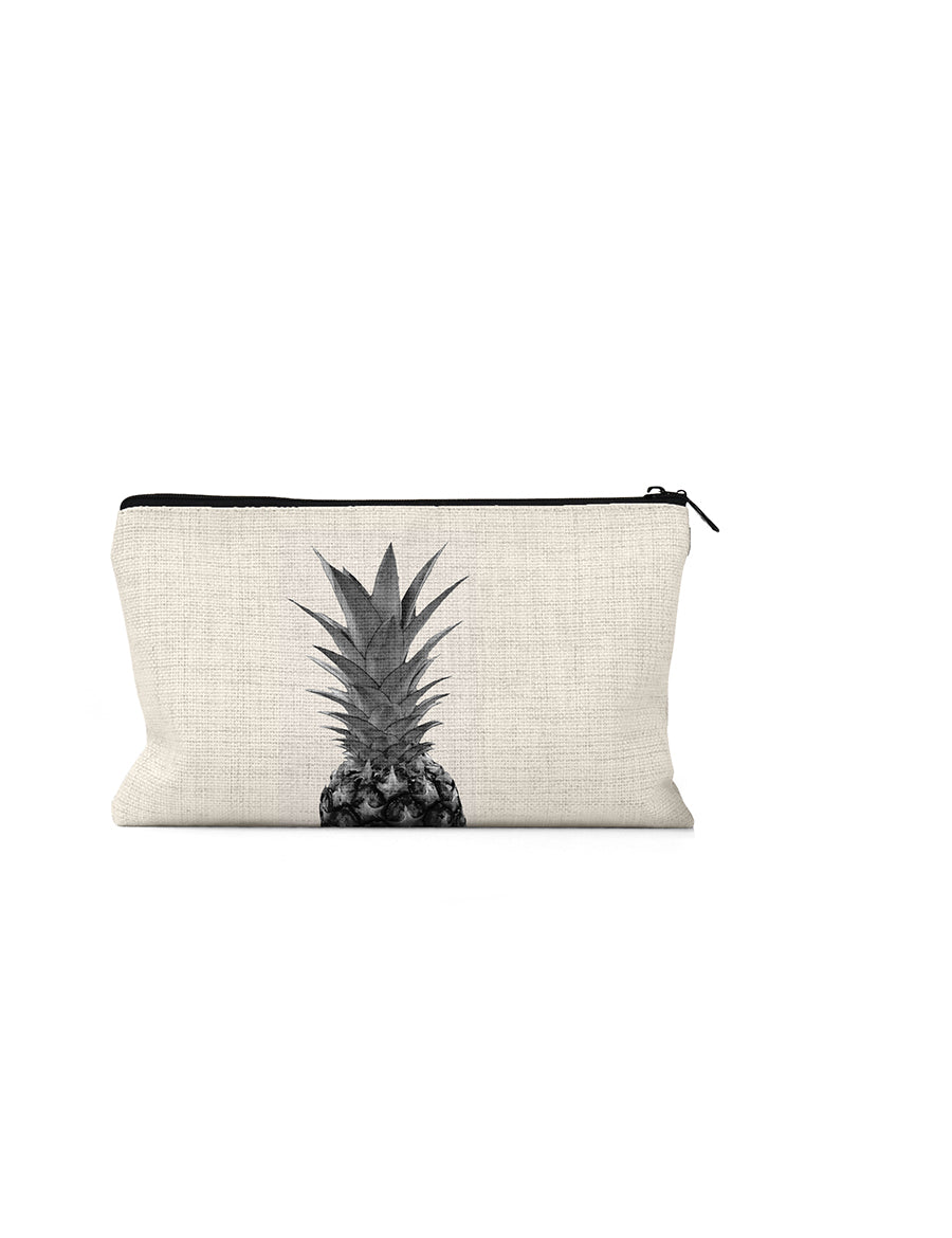 Black and White Pineapple Pouch, College Student Gift, Mother's Day Gift, Easter Gift