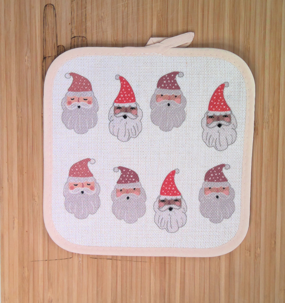 Santa Oven Mitt, Housewarming Gift, Christmas Gift