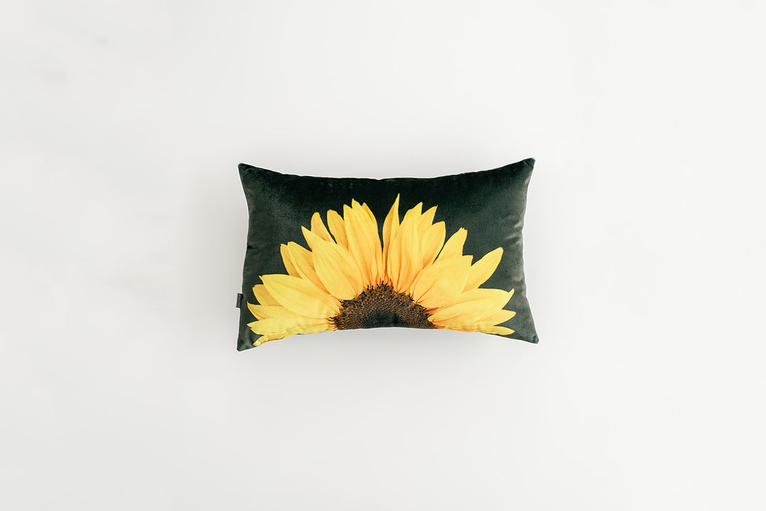Sunflower Lumbar Pillow, College Student Gift, Christmas Gift