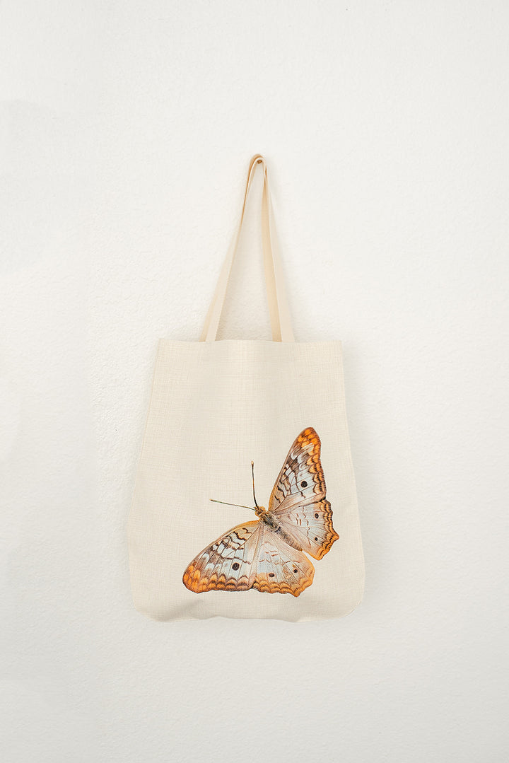 Orange Butterfly Tote, College Student Gift, Mother's Day Gift, Easter Gift