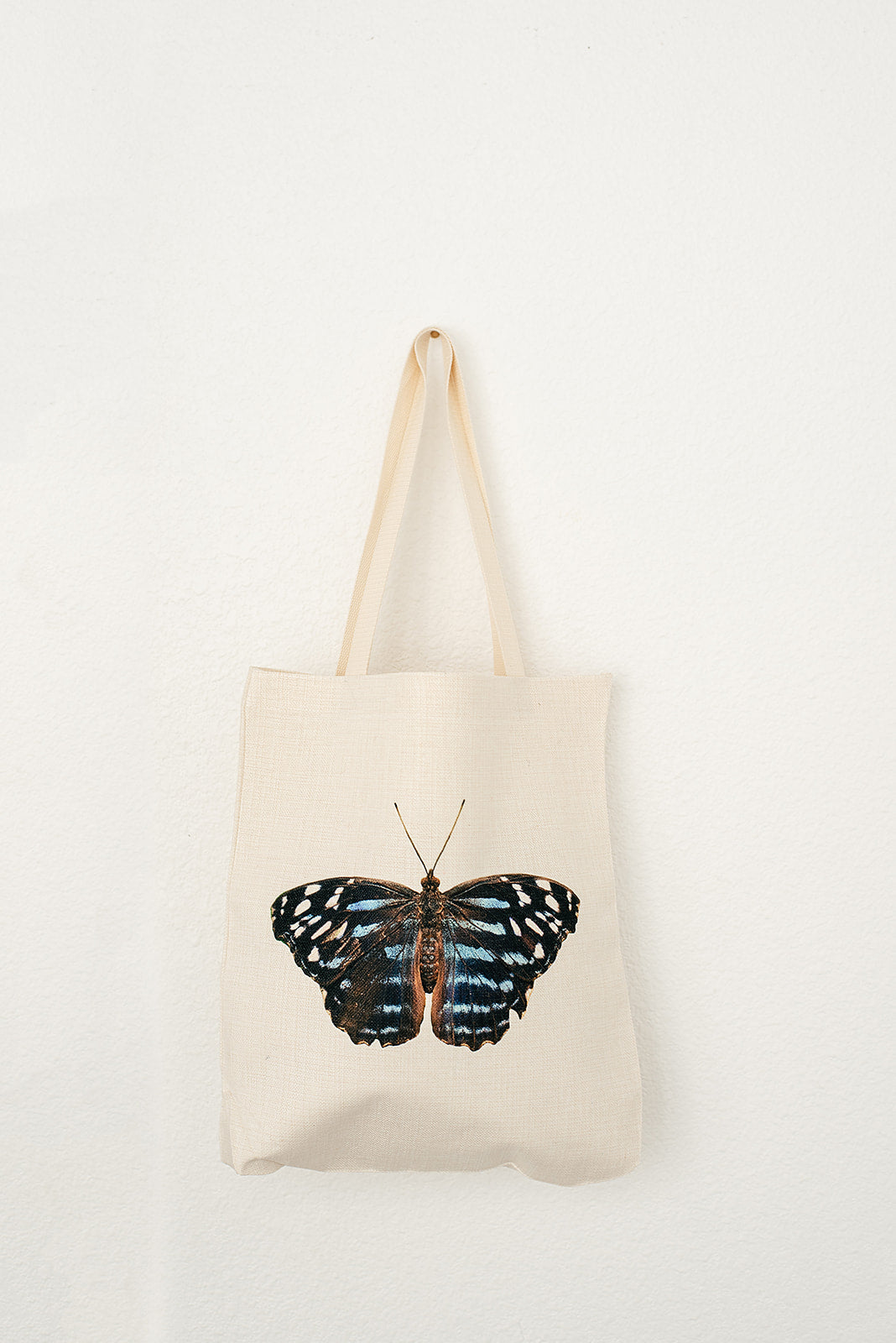 Blue Butterfly Tote, College Student Gift, Mother's Day Gift, Easter Gift