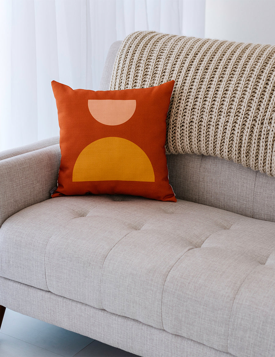 Mod Sunset Linen Pillow, College Student Gift, Mother's Day Gift, Easter Gift