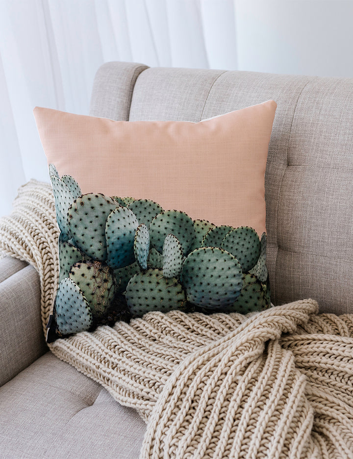 Prickly Pear Linen Pillow, College Student Gift