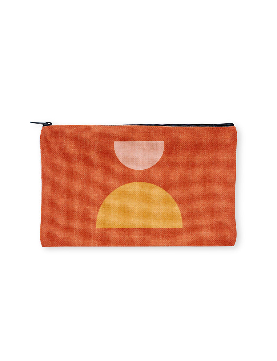 Mod Sunset Cosmetic Pouch, College Student Gift , Stocking Stuffer