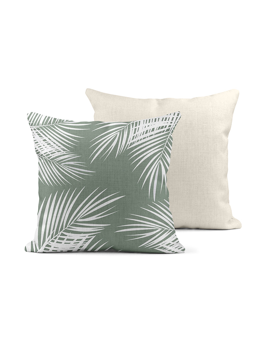 Sage Palm Pillow,  College Student Gift, Christmas Gift