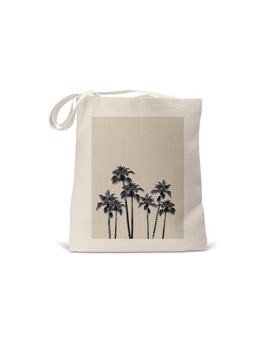 Tan Palm Tree Tote Bag, College Student Gift, Christmas Gift