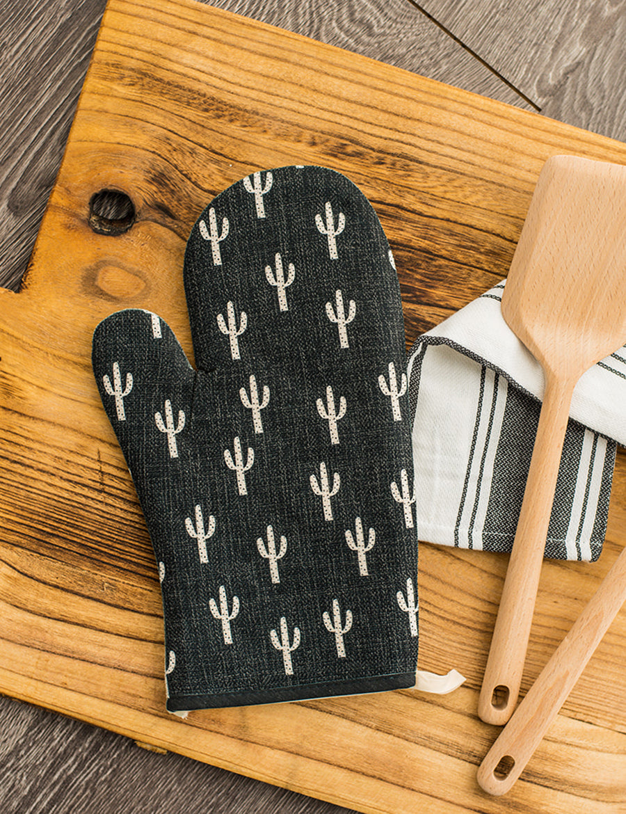 Black Saguaro Oven Mitt, College Student Gift,Mother's Day Gift, Easter Gift