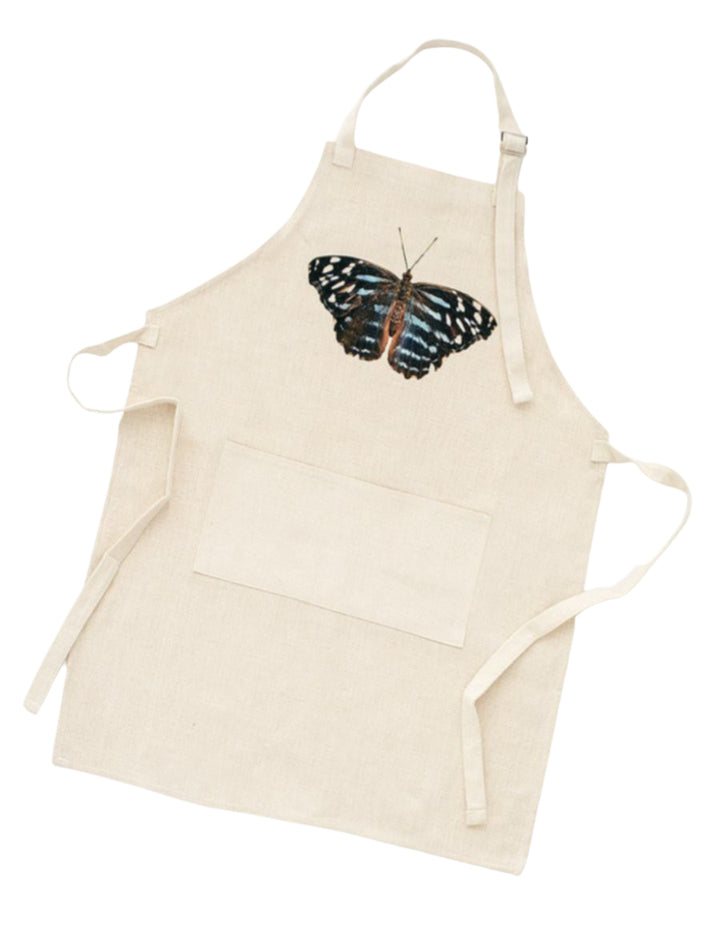 Blue Butterfly Apron, College Student Gift, Mother's Day Gift, Easter Gift