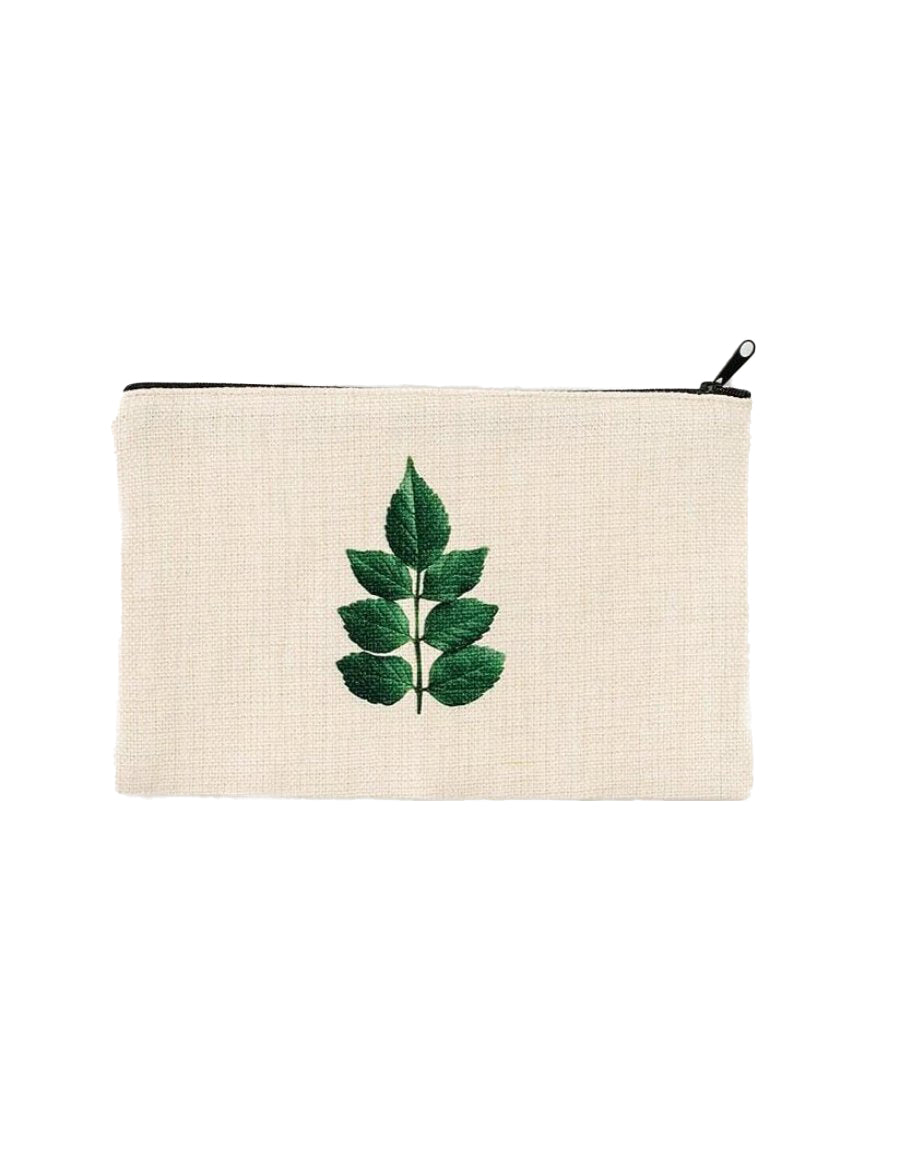 Honeysuckle Leaf Cosmetic Pouch, College Student Gift