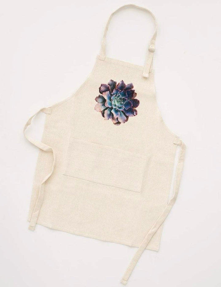 Purple Succulent Apron, College Student Gift,Mother's Day Gift, Easter Gift