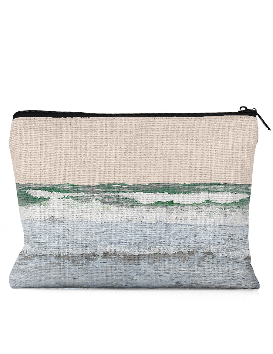 Tulum Ocean Pouch, College Student Gift, Pencil Pouch, Travel Bag, Christmas Gift