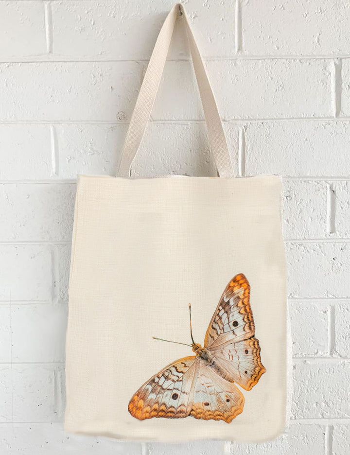Orange Butterfly Tote, College Student Gift, Mother's Day Gift, Easter Gift